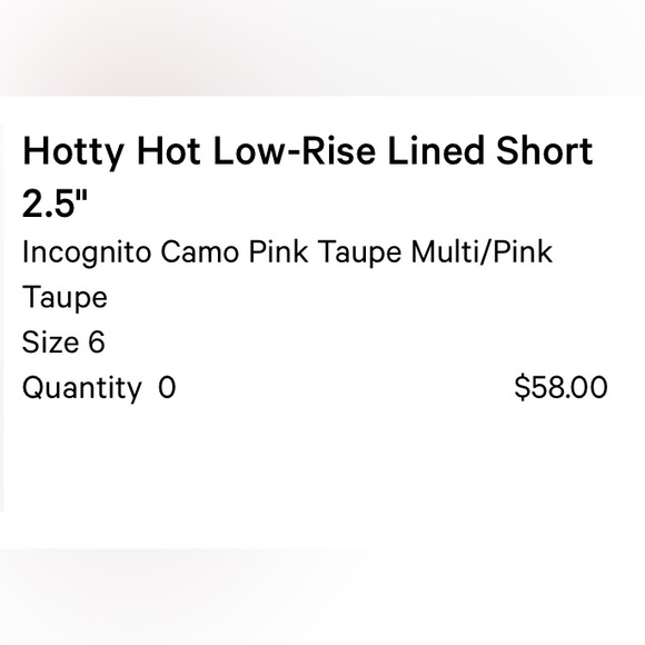 Lululemon Hotty Hot Low-Rise Lined Short. 2.5” - Picture 2 of 3
